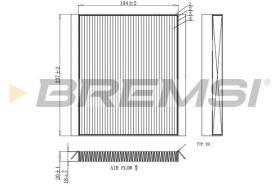 BREMSI FC0453 - CABIN FILTER KIA, HYUNDAI