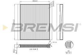 BREMSI FC0453C - CABIN FILTER KIA, HYUNDAI