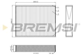 BREMSI FC0455 - CABIN FILTER BMW, ALPINA