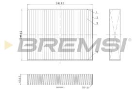 BREMSI FC0455C - CABIN FILTER BMW, ALPINA