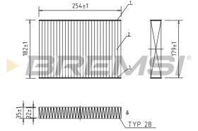 BREMSI FC0462A - CABIN FILTER VW, SKODA, SEAT