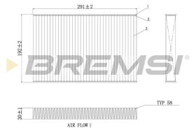 BREMSI FC0473 - CABIN FILTER IVECO