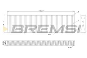 BREMSI FC0474 - CABIN FILTER MINI