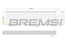 BREMSI FC0474A - CABIN FILTER MINI