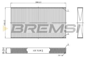 BREMSI FC0477 - CABIN FILTER FIAT, ALFA ROMEO