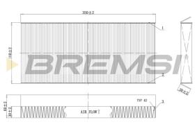 BREMSI FC0480C - CABIN FILTER FORD