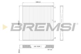 BREMSI FC0498 - CABIN FILTER TOYOTA