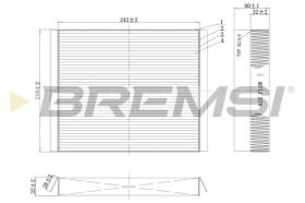 BREMSI FC0501 - CABIN FILTER OPEL