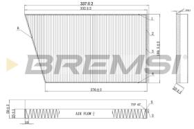 BREMSI FC0502 - CABIN FILTER MERCEDES-BENZ