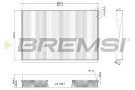 BREMSI FC0857C - CABIN FILTER MERCEDES-BENZ, VW