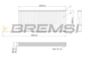 BREMSI FC0863C - CABIN FILTER MERCEDES-BENZ, RENAULT