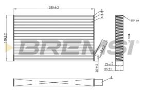 BREMSI FC0865C - CABIN FILTER NISSAN