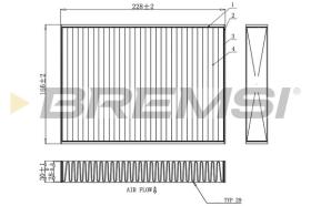 BREMSI FC0871C - CABIN FILTER BMW, ALPINA