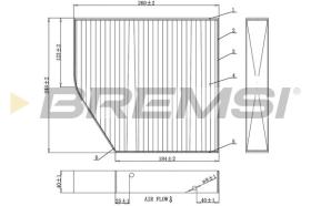 BREMSI FC0875A - CABIN FILTER MERCEDES-BENZ