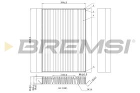 BREMSI FC0876A - CABIN FILTER MERCEDES-BENZ