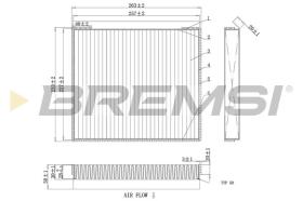 BREMSI FC0878 - CABIN FILTER KIA, HYUNDAI