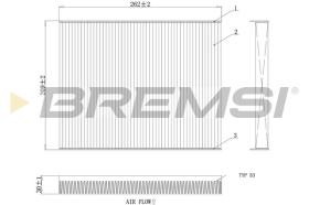 BREMSI FC0880 - CABIN FILTER HYUNDAI