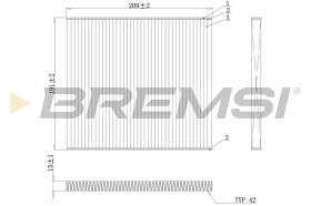 BREMSI FC0883 - CABIN FILTER HYUNDAI, KIA