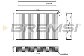 BREMSI FC0885 - CABIN FILTER RENAULT, NISSAN