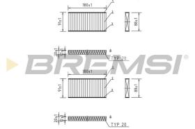 BREMSI FC0888C - CABIN FILTER JEEP