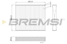 BREMSI FC0891 - CABIN FILTER KIA