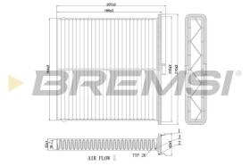 BREMSI FC0896 - CABIN FILTER MAZDA