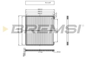 BREMSI FC0897 - CABIN FILTER CHEVROLET