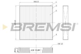 BREMSI FC0898C - CABIN FILTER JAGUAR