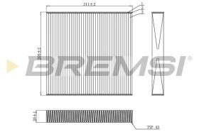 BREMSI FC0899 - CABIN FILTER HONDA