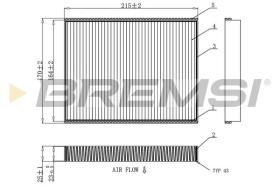 BREMSI FC0900 - CABIN FILTER KIA