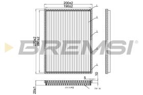 BREMSI FC0901 - CABIN FILTER SUZUKI