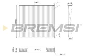 BREMSI FC0905C - CABIN FILTER FORD