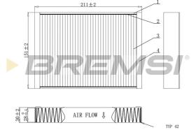 BREMSI FC0907 - CABIN FILTER MERCEDES-BENZ