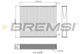 BREMSI FC0910 - CABIN FILTER TOYOTA, LEXUS