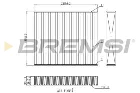 BREMSI FC0910C - CABIN FILTER TOYOTA, LEXUS