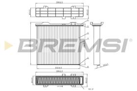 BREMSI FC0911C - CABIN FILTER MITSUBISHI