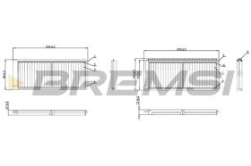 BREMSI FC0913 - CABIN FILTER MAZDA