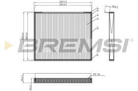 BREMSI FC0917C - CABIN FILTER KIA, HYUNDAI