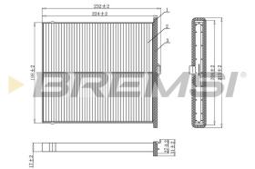 BREMSI FC0919 - CABIN FILTER MAZDA