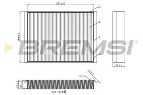 BREMSI FC0923C - CABIN FILTER MERCEDES-BENZ