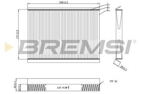 BREMSI FC0929 - CABIN FILTER HYUNDAI, KIA