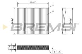 BREMSI FC0931A - CABIN FILTER BMW, ALPINA, ROLLS-ROYCE