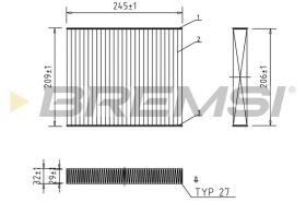 BREMSI FC0931C - CABIN FILTER BMW, ALPINA, ROLLS-ROYCE