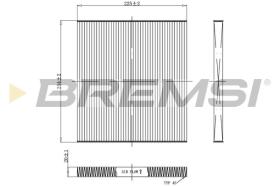 BREMSI FC0934 - CABIN FILTER KIA, HYUNDAI