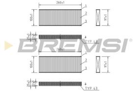 BREMSI FC0938 - CABIN FILTER NISSAN