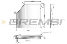 BREMSI FC0939A - CABIN FILTER AUDI, BENTLEY