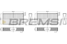 BREMSI FC0940C - CABIN FILTER MERCEDES-BENZ