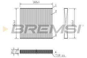 BREMSI FC0941 - CABIN FILTER JEEP