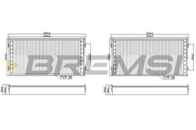 BREMSI FC0948A - CABIN FILTER BMW