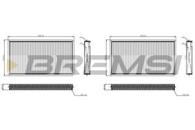 BREMSI FC0950C - CABIN FILTER BMW, ALPINA